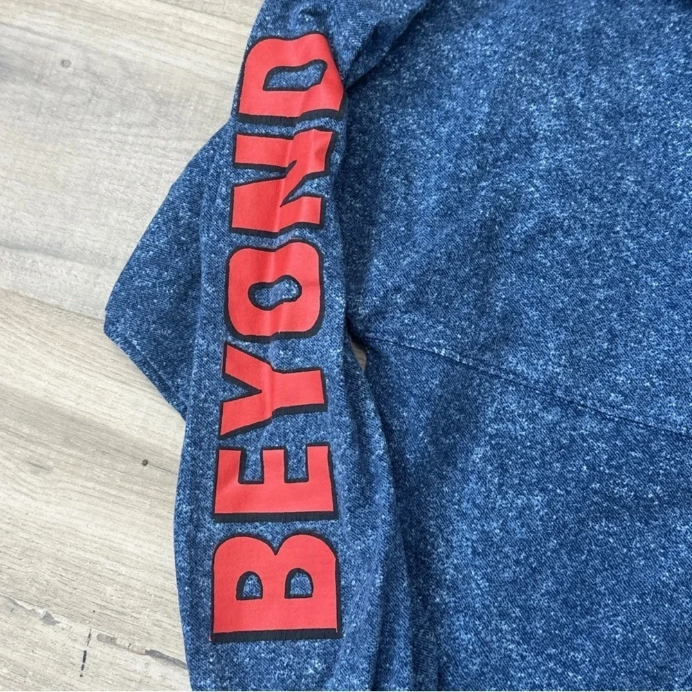 Preowned Disney Parks Marvel Spider-Man Spirit Jersey Hoodie 60th Anniversary LG - Picture 4 of 10